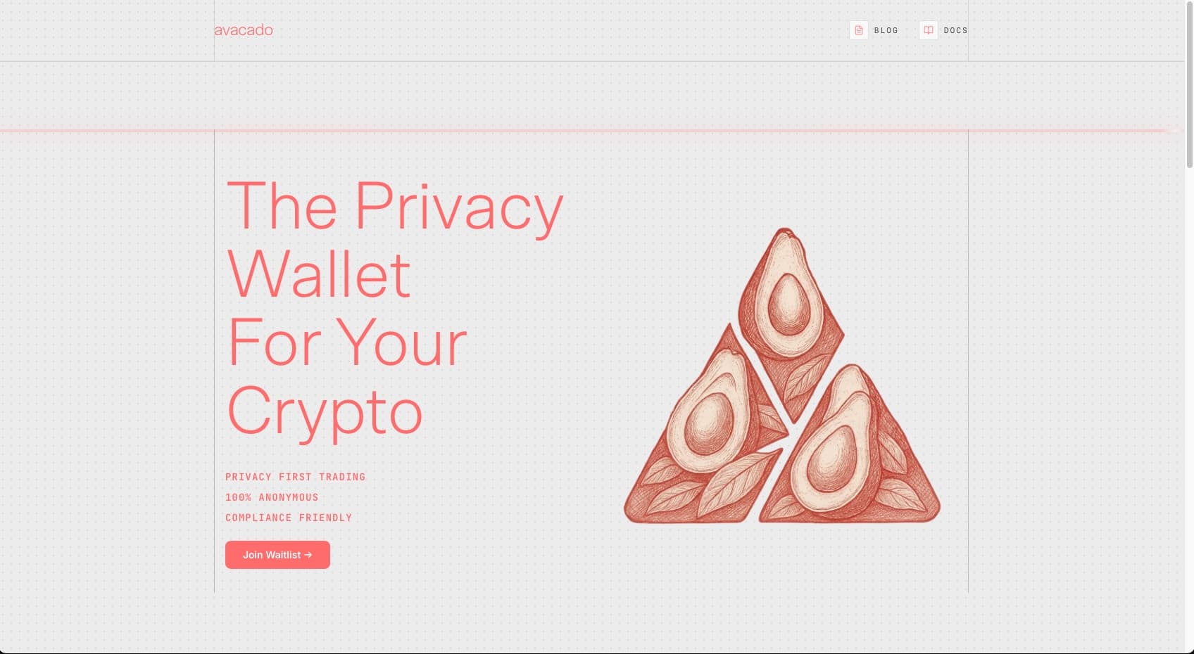 AVACADO — Privacy-Preserving Wallet Service preview